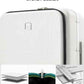 24 Inch Top Opening Checked Luggage with Cup Holder and USB Ports