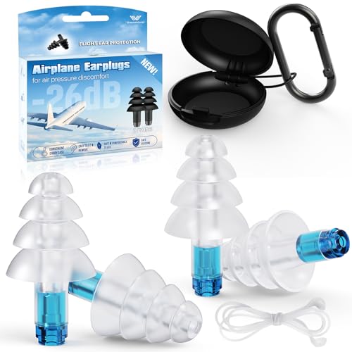 Ear Plugs for Airplane Pressure Relief (2 Count)