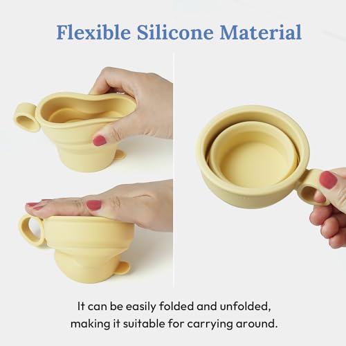 6 oz 2 pack Mini Silicone Collapsible Travel Cup (2 Count)
