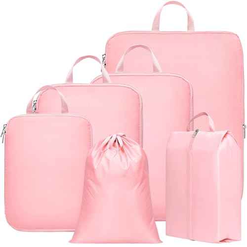 Compression Packing Cubes for Travel (6 Count)