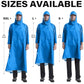 Hooded Rain Poncho Packable Waterproof Unisex Raincoat with Pocket