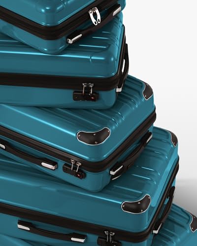 Luggage Set Lightweight and Durable Hardshell (5 Count)