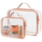 Clear Makeup Bag Travel (2 Count)