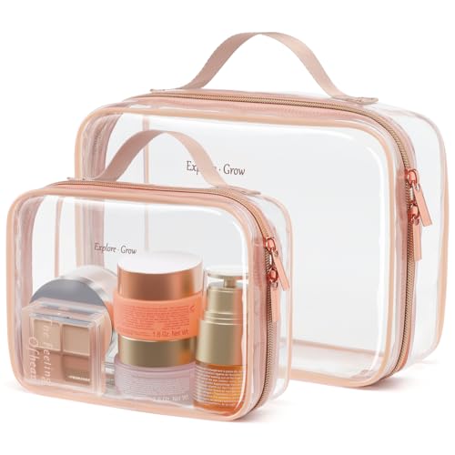 Clear Makeup Bag Travel (2 Count)