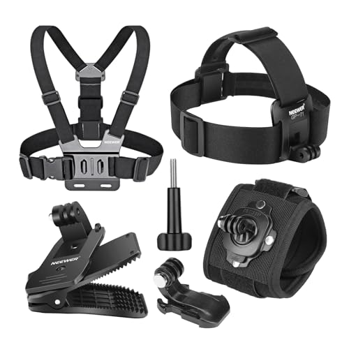 Accessory Set Compatible with GoPro Hero Insta360 DJI AKASO Action Camera (6 Count)