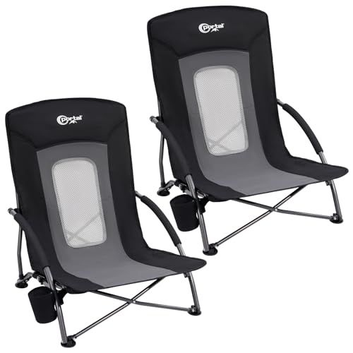 Low Beach Chair for Adults (2 Count)