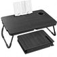 23.4" Foldable Lap Desk Bed Table with Reading Stand Portable Tray