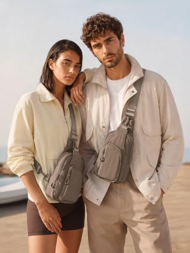 Sling Bag with Adjustable Straps Crossbody Chest Bag Lightweight Small Backpack for Casual Outdoor Traveling Hiking