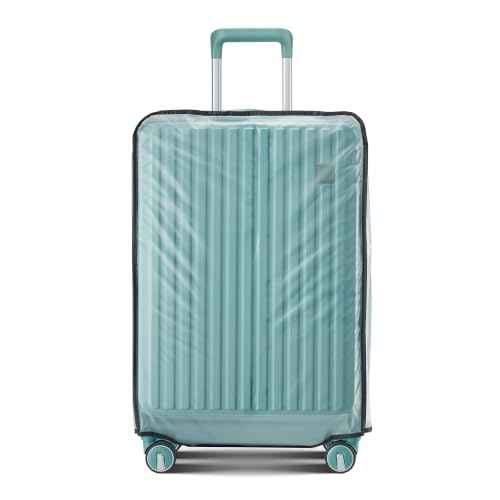 4 Piece Expandable Hardshell Pink Luggage Sets with Spinner Wheels