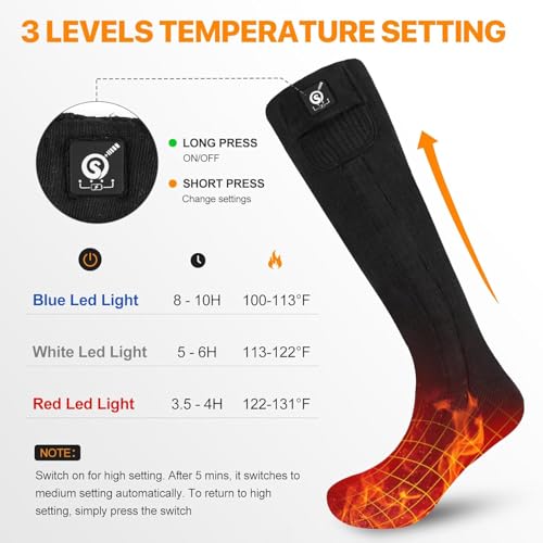 Upgraded Rechargeable Electric Heated Socks
