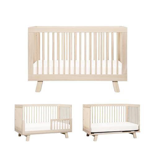 Hudson 3-in-1 Convertible Baby Crib ,Washed Natural