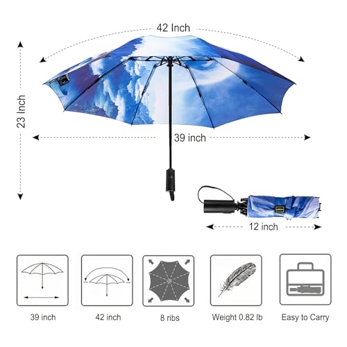 Umbrella Compact Inverted Folding Umbrellas Auto Open Close
