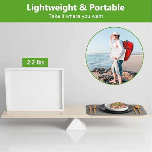 Bamboo Bed Tray Table with Folding Legs