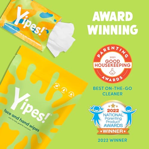Yipes! Kids Face and Hand Wipes (48 Count)