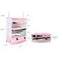 Stow-N-Go Hanging Travel Shelves, Packing Organizer for Luggage. Carry on Closet for Suitcase. Expandable Packing Cube. Travel Essentials. (Pink - XL, XL = (L) 17.7" x (W) 11.8")