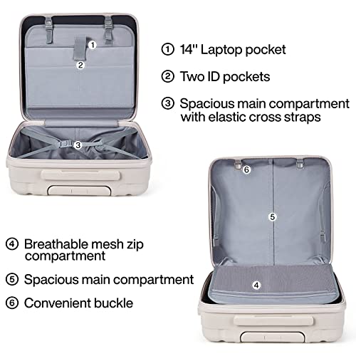 16 Inch Underseat Carry On Luggage with Wheels
