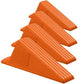 4 Pcs Heavy Duty Rubber Door Stops Wedge Stackable (4 Count)
