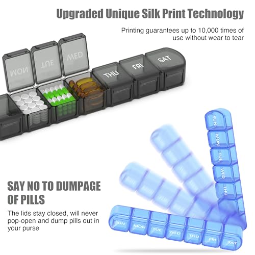Extra Large Pill Organizer 3 Pack (21 Count)