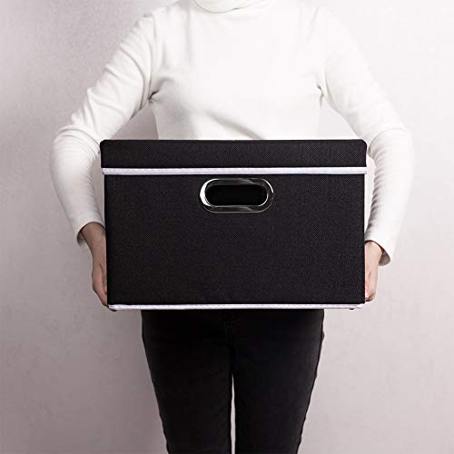 Foldable Storage Box with Lid [3 (3 Count)