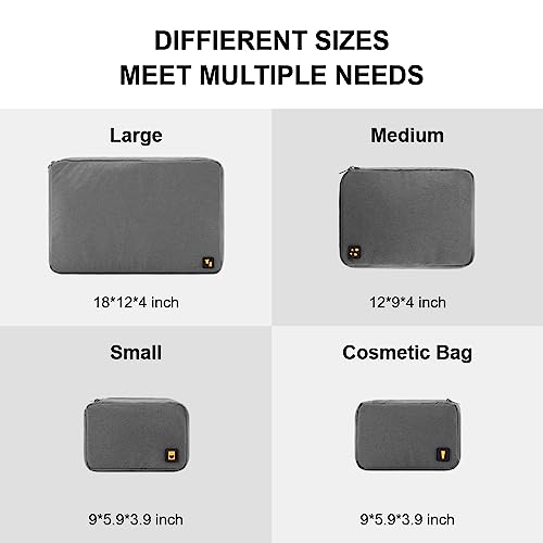 4 Set Zipper Packing Cubes