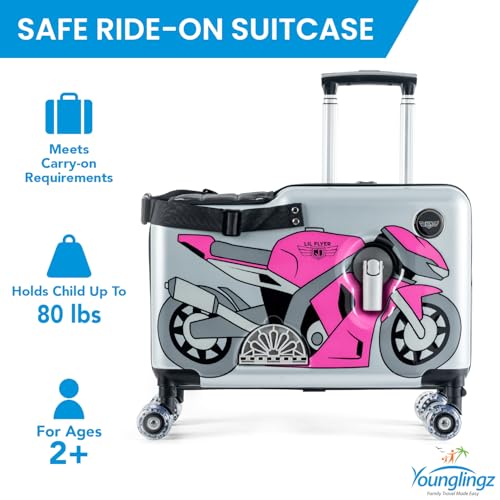 LIL FLYER GO Version 2 Ride On Suitcase for Kids