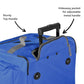 29 inch Jumbo Size 8 Pockets Wheeled Rolling Duffel Bag Water Resistant Luggage Lightweight Travel Suitcase with Retractable Handle