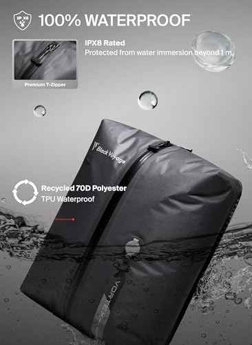 Black Voyage Reusable Vacuum Compression Travel Bag for Carry