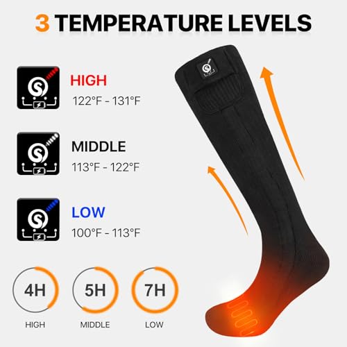 Heated Socks for Men Women