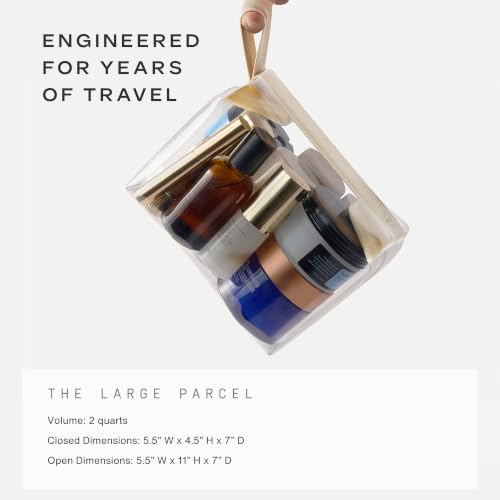 Parcel Clear Travel Kit with Zipperless Magnetic Closure