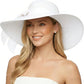Womens Big Bowknot Straw Hat Foldable Sun Hats Floppy Beach Hat Large Roll up Cap UPF 50+