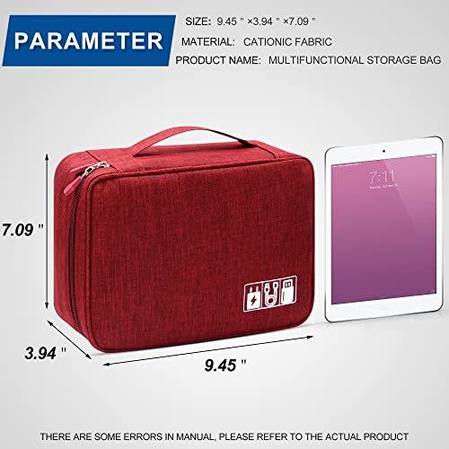 Electronics Organizer Travel Universal Cable Organizer Bag Waterproof Electronics Accessories Storage Cases for Cable