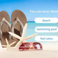 Flip Flops for Women Arch Support Summer Pool Sandals Camel Size 9.5