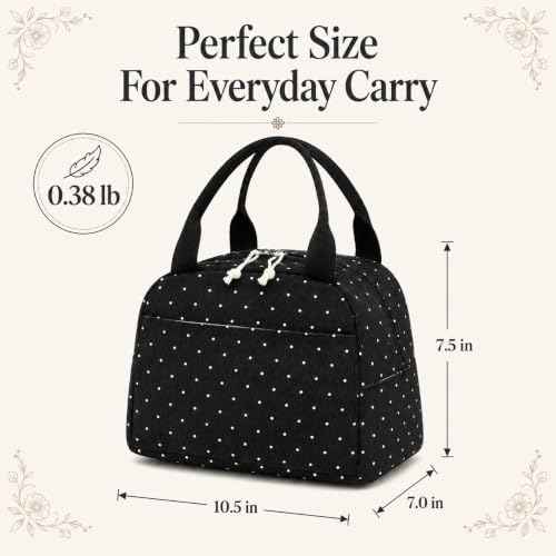 Lunch Bag for Women Men Cute Corduroy Lunch Tote Bags Reusable Insulated Lunch Box Large Capacity Reusable Insulated Cooler for Work Picnic or Travel