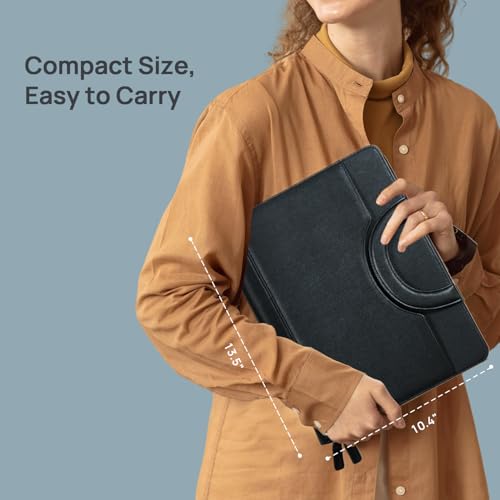 PU Leather Padfolio Portfolio with Handle