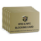 5 Pack RFID Blocking Card for Credit Debit ID Card (5 Count)