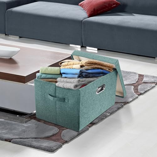 Large Storage Bins with Lids (5 Count)