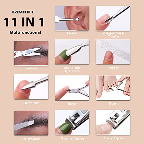 Stainless Steel Manicure Set 11 (11 Count)