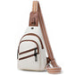 7L Crossboydy Sling Bag for Women Vegan Leather Crossbody Purse Fanny Pack Chest Bag for Travel
