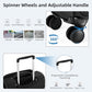 16 Inch Underseat Small Carry On Luggage with Spinner Wheels