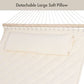 Heavy Duty Hammock with Spreader Bars and Detachable Pillow