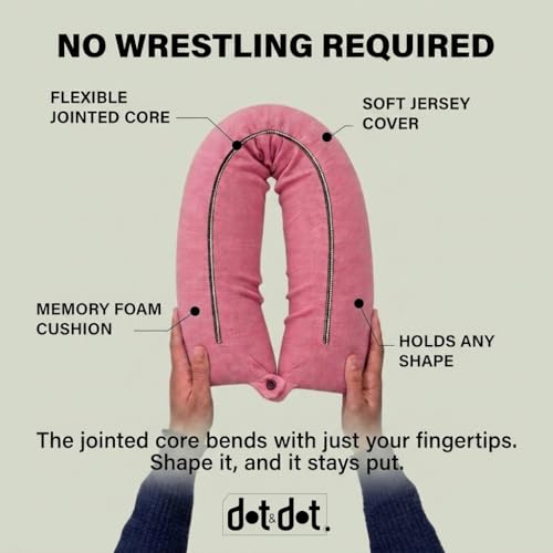 Twist Memory Foam Travel Pillow for Airplanes
