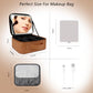 Travel Makeup Bag with LED Mirror Travel Makeup Organizer with 3 Lighted Settings