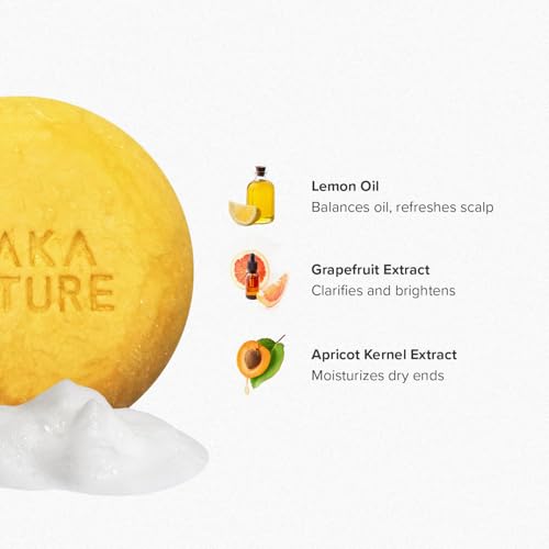 Maka Nature Lemon Shampoo Bar for Oily Hair (2.82 Ounce)