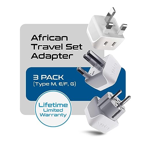 African Travel Adapter Set 2 in 1 USA to Africa