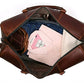 Leather Travel Duffel Bag