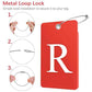 2 Pack Initial Luggage Tags for Suitcases Airplane Travel Essentials (2 Count)
