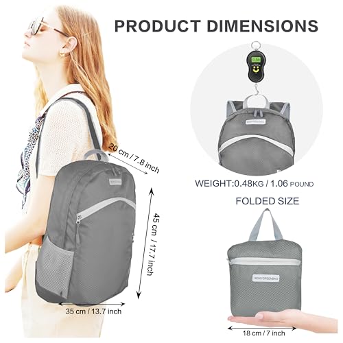 35L Foldable Waterproof Backpack For Outdoor Sports With Inside Wet Clothes Compartment Packable For Multiple Uses Ultra Lightweight Ideal For Hiking Men And Women Travel