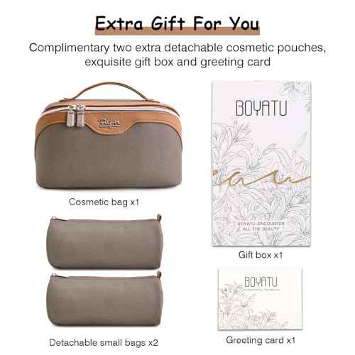 Travel Makeup Bag Organizer Cosmetic Bag (3 Count)
