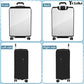Upgraded Zippered Transparent PVC Suitcase Cover