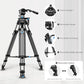 Professional Carbon Fiber Video Tripod with 360° Fluid Head
